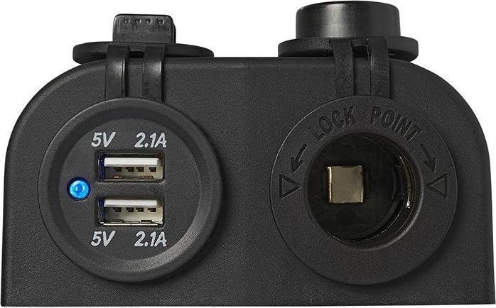 Produktbild ProPlus Aufbau Kit: Steckdose DIN + USB Doppel-Steckdose