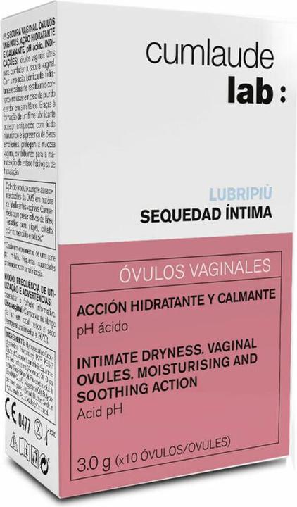 Valori nutrizionali e ingredienti Cumlaude Lubripiú Ovuli Vaginali Cura Femminile 10 Unità (Lozione per il lavaggio intimo)