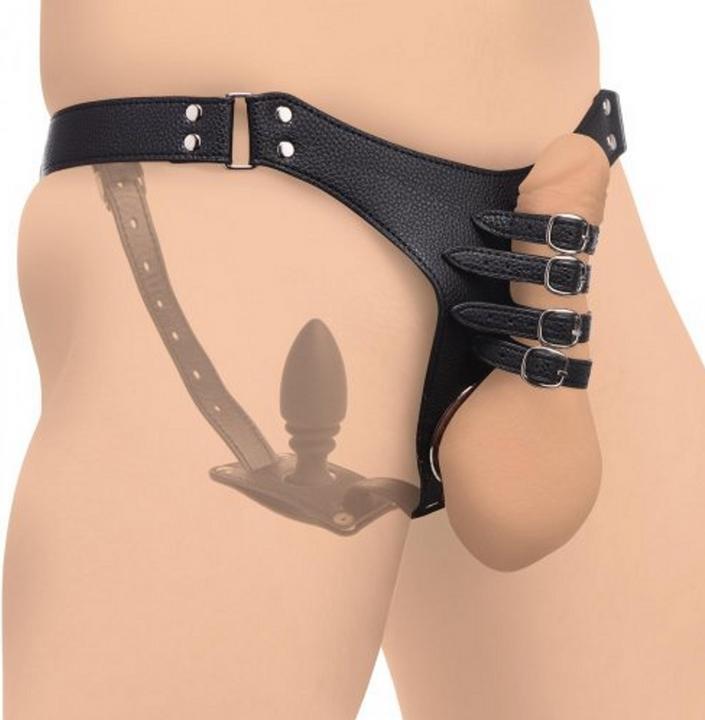 Produktbild XR Brands Penis Chastity Belt With Silicone Anal Plug