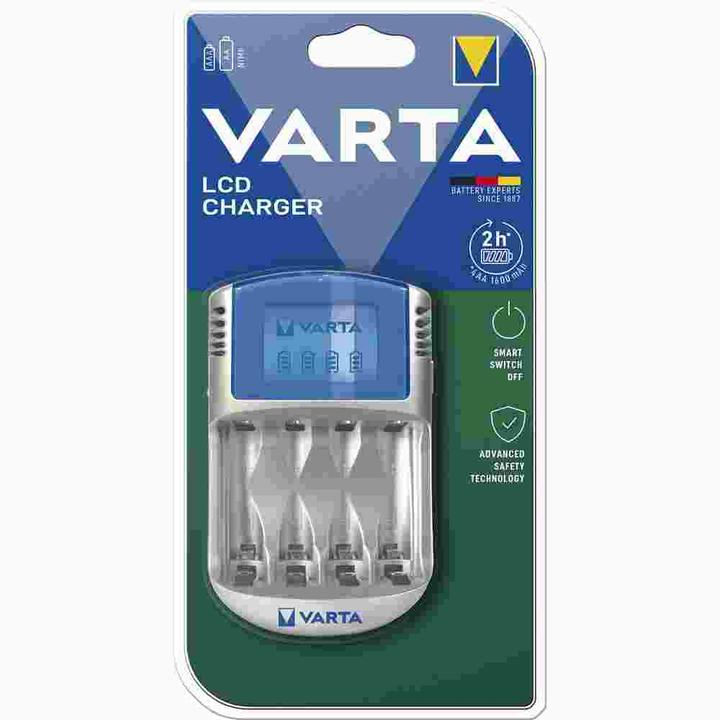 Immagine prodotto Varta LCD Charger (1 pz., AAA, AA, 2600 mAh, Caricabatterie senza batteria)