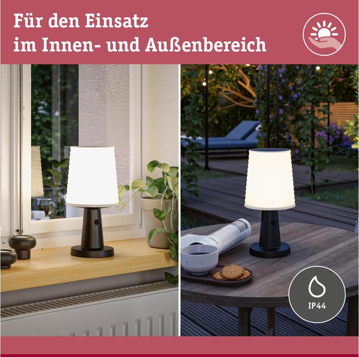 Actual product image Paulmann Solar table lamp Ilanga (320 lm, IP44)