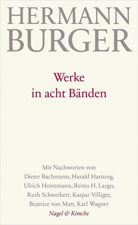 Werke in acht Bänden (Deutsch, Hermann Burger)