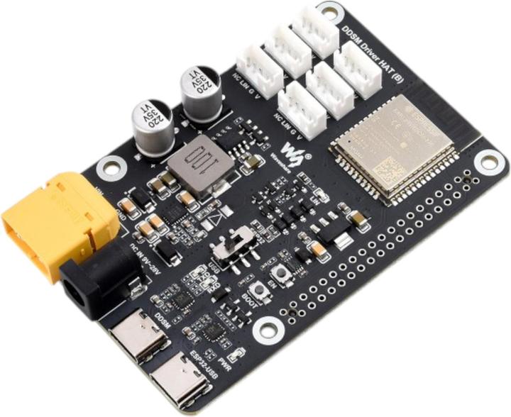 Produktbild WaveShare Direct Drive Servo Motor Driver DDSM HAT (B) mit ESP32