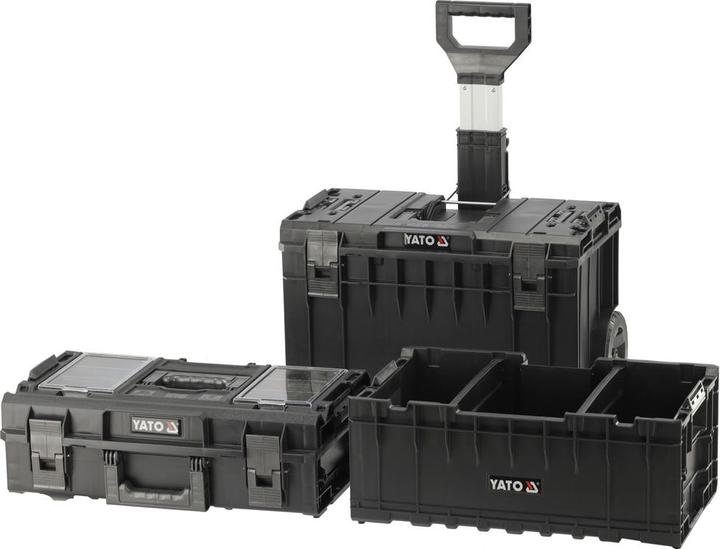 Actual product image Yato Workshop trolley Tool case Tool trolley empty Tool box Trolley (3 pieces)