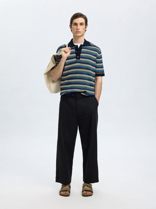 Produktbild Selected Homme Kurzärmeliges Polohemd aus Strick (L)