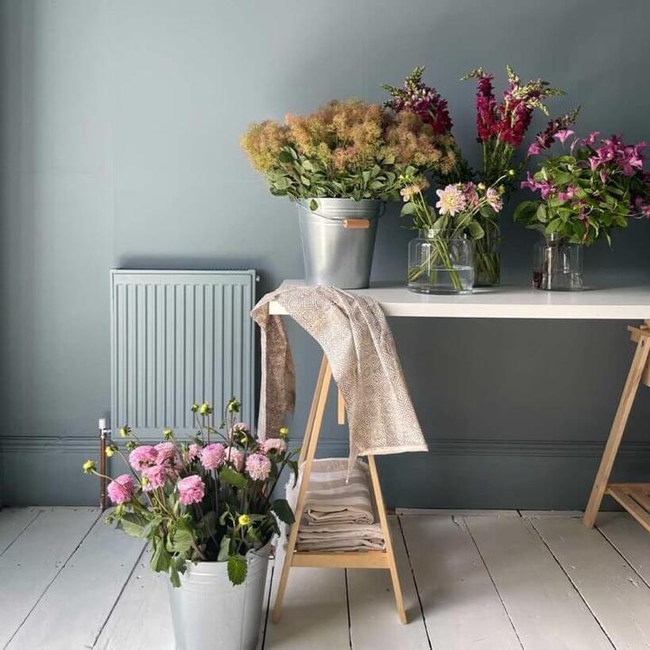 Actual product image Annie Sloan Satin Paint Cambrian Blue (Cambrian Blue)