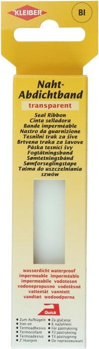 Produktbild Kleiber Naht-Abdichtband, transparent, 25 mm x 5,0 m zum Aufbügeln, wasserdicht, zum Abdichten & Ausbessern (25 mm)