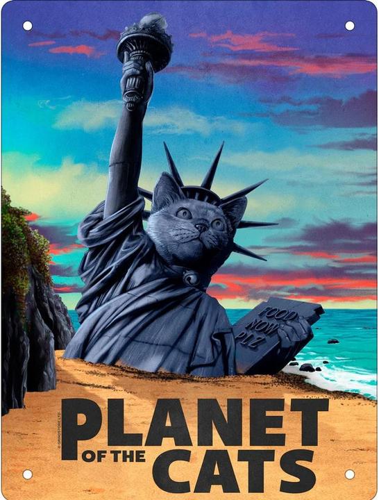 Produktbild Horror Cats Tafel Planet Of The Cats Blech Mini