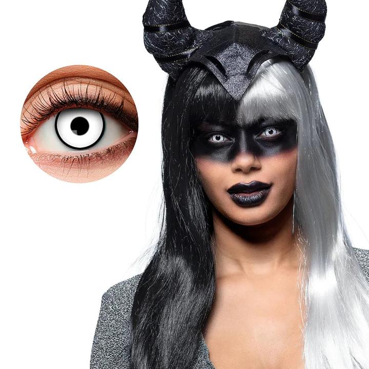 Image du produit Boland Lentilles de contact White Demon : Lentilles hebdomadaires (Blanc)