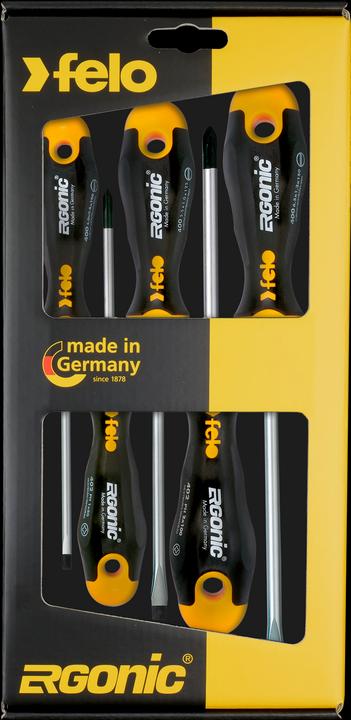Produktbild Felo ERGONIC - Schraubendrehersatz mit 3K-Griff, 5-tlg.