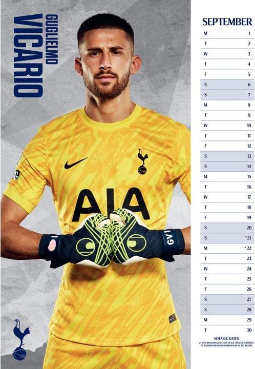 Produktbild Tottenham Hotspur FC Wandkalender 2025 A3 (A3)