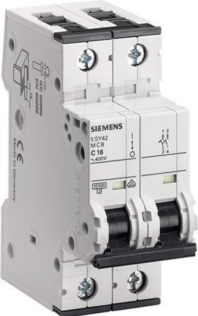 Immagine prodotto Siemens MCB 2 poli tipo C 10kA 20A 400V