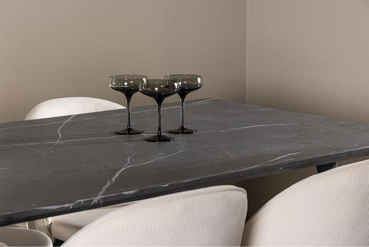 Actual product image Ebuy24 Dining set Malaga dark (200 x 90 x 75 cm)