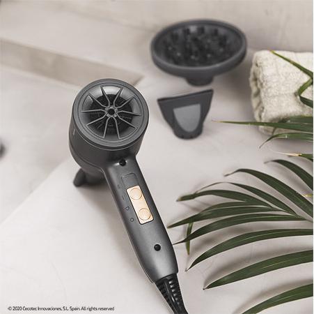 Actual product image Cecotec Bamba IoniCare 5500 PowerStyle Hair Dryer 1800W with HairCare Technology Dark Grey