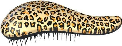 Dtangler Hair brush with Leopard Yellow handle