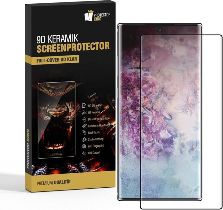 Produktbild Protectorking 2x Ceramic-Glass Full Cover HD Klar (2 Stück, Samsung Galaxy Note 10 Plus)