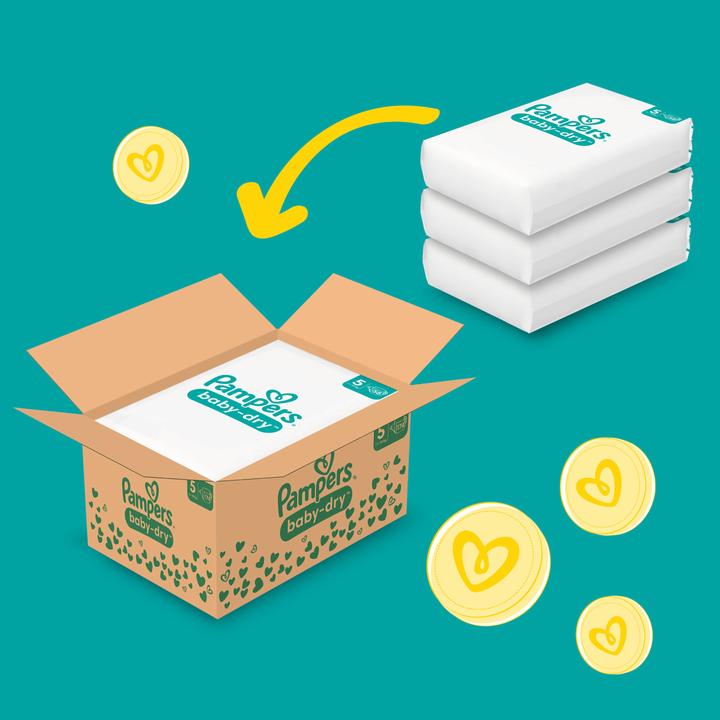 Image du produit Pampers Baby-Dry (Taille 5, Pack mensuel, 174 pièce(s))