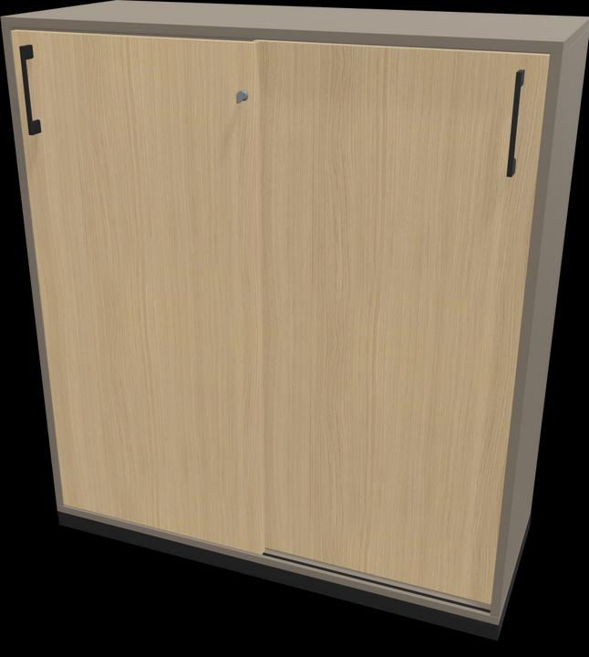 Oak decor bleached, Cubanite grey, Black