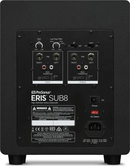 Produktbild PreSonus Eris Sub8 (Subwoofer aktiv, 1 Stk., 1x 50 W)