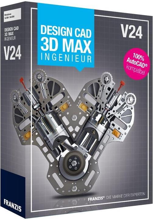Franzis DesignCAD 3D MAX V24 Ingenieur (1 User, unbegrenzt)