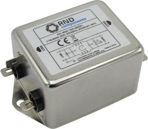 Image du produit RND Components Filtre EMI 20A 250VAC