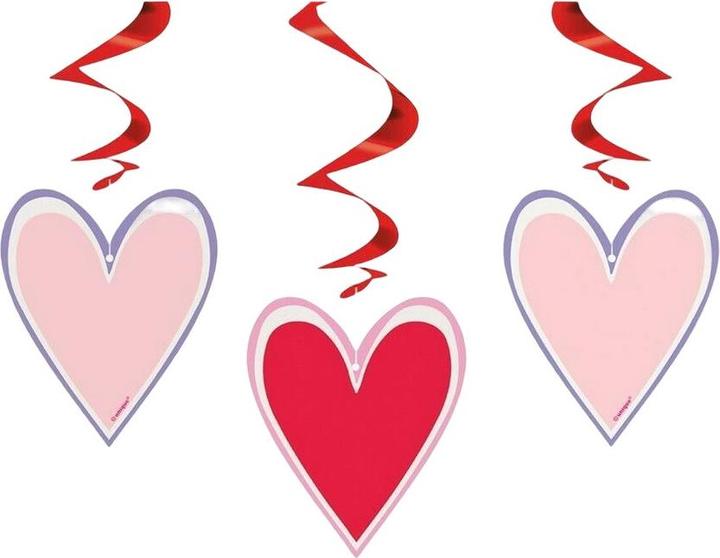 Produktbild Unique Party Funkelnde Herzen Hängende Dekoration Valentinstag