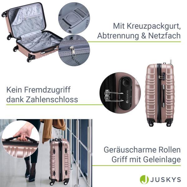 Image du produit Juskys Set de valises rigides Rome (120 l, Bagage à main (jusqu'à 50l), M (50 - 90l), L (90 - 115l), XL (à partir de 115l))