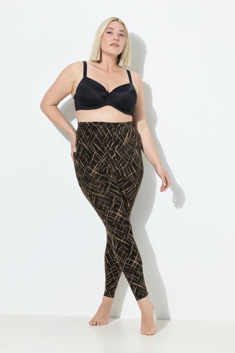 Produktbild Ulla Popken Strumpf-Leggings, gemustert, Glitter (42, 44)