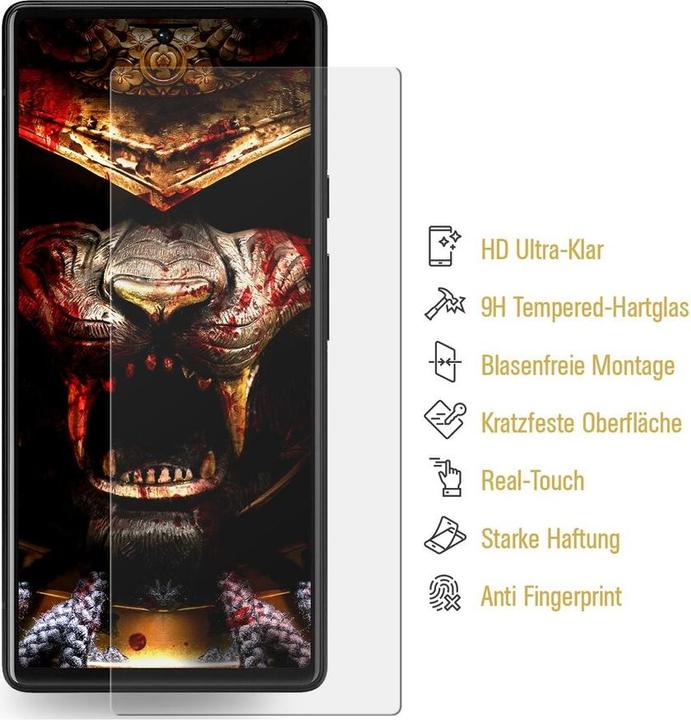 Produktbild Protectorking 3x 3D A++ echtes Tempered 9H Panzerhartglas KLAR (3 Stück, Google Pixel 7a)