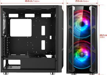 Actual product image Spirit Of Gamer Boitier ATX-mATX 8920RA/GHOST 5 (ATX, mATX, Mini-ITX)