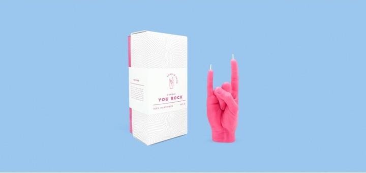 Immagine prodotto Candle Hand Tu Rock (1 pz.)