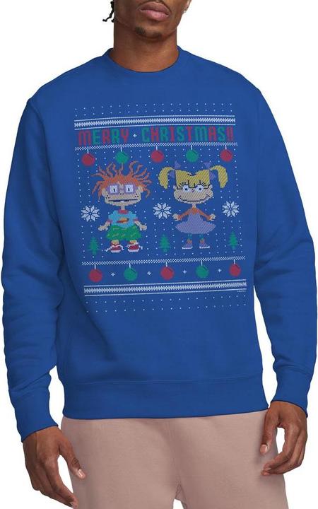 Immagine prodotto Rugrats Merry Ugly Felpa Chucky e Angelica Maglione di Natale Adulto Unisex (M)