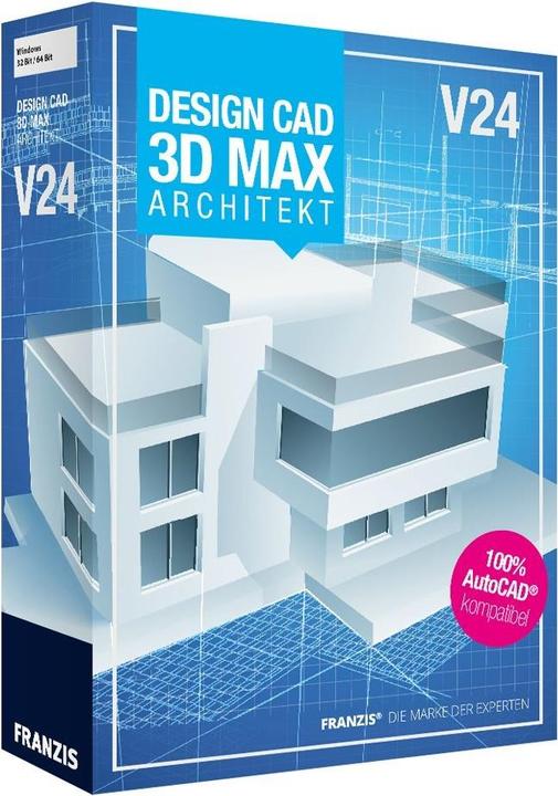 Produktbild Franzis DesignCAD 3D MAX V24 Architekt (1 User, unbegrenzt)