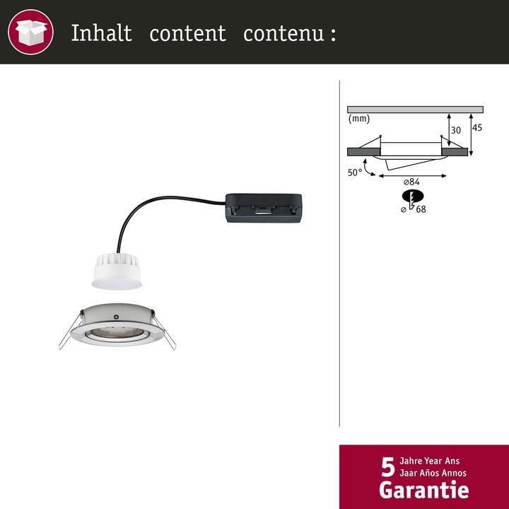 Immagine prodotto Paulmann Einbauleuchte Nova Zigbee (500 lm)