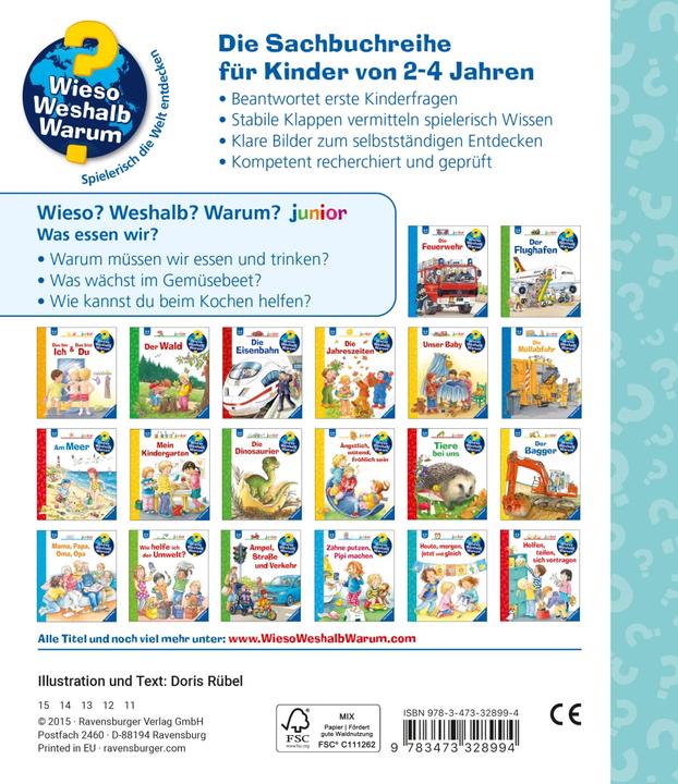 Productafbeelding Ravensburger Was essen wir? (Duits, Doris Rübel, 2015)