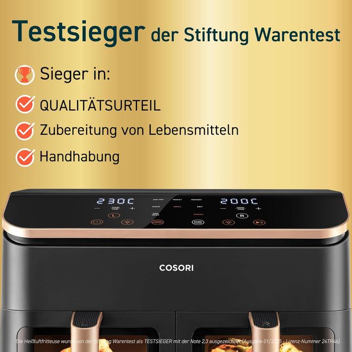 Actual product image Cosori Heissluftfritteuse