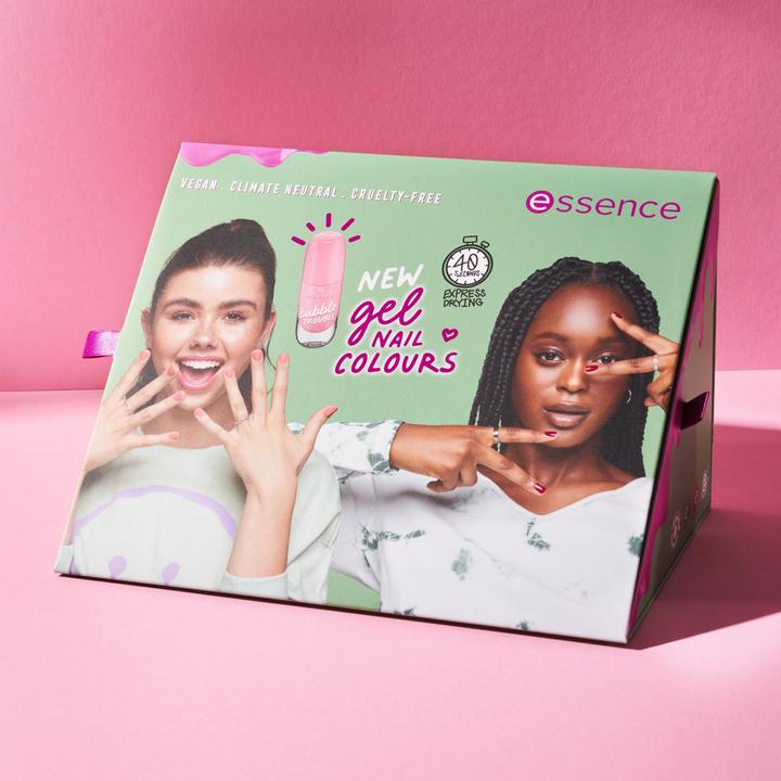 Immagine prodotto essence colore per unghie in gel (58 Meno amaro più glitter, Smalto per unghie effetto gel)