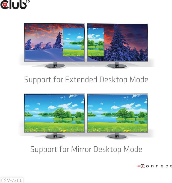 Produktbild Club 3D Club3D Multi Streaming Transport Hub 1xDP -> DP/HDMI (HDMI, 2 cm)