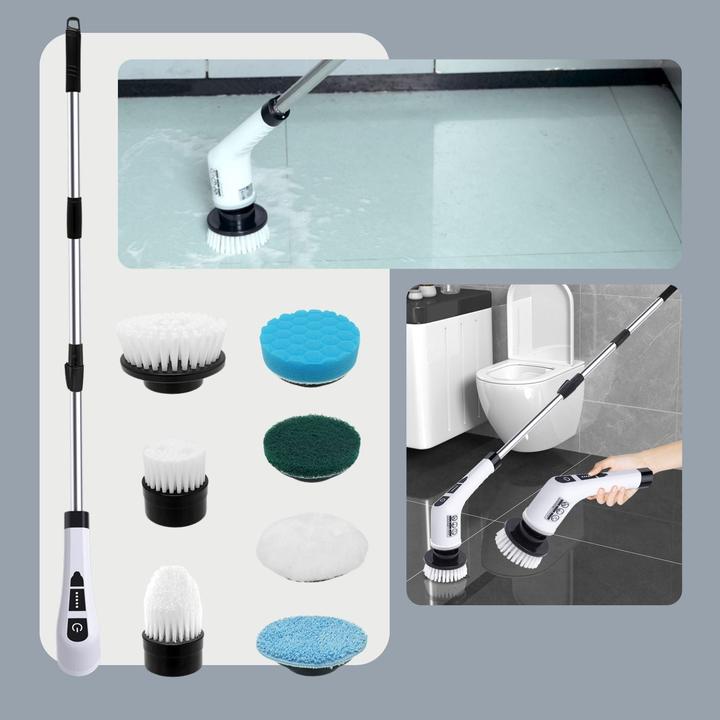 Immagine prodotto Hermex 7in1 Elektrische Reinigungsbürste Schrubber Reinigungswerkzeug Bürste Scrubber (1 pz.)