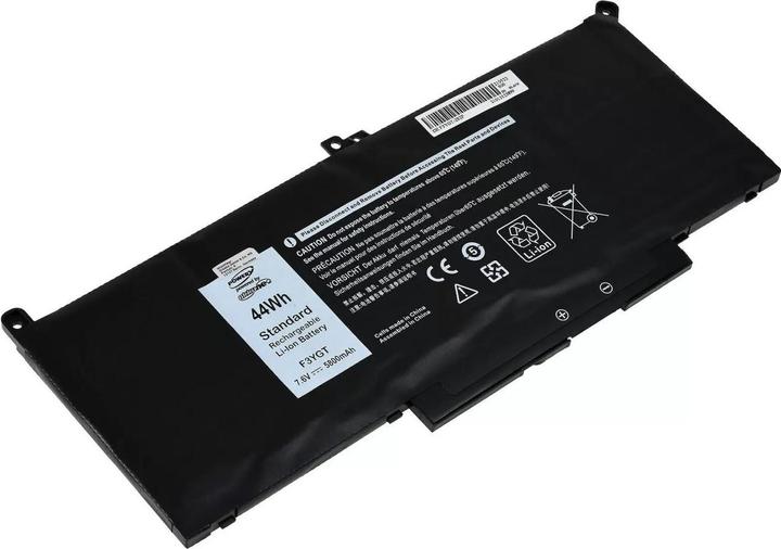 Actual product image AccuCell Battery Dell Latitude 12 7290, 13 7390, 14 7480, type F3YGT (5800 mAh)