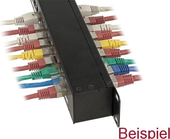 Produktbild Delock 19″ Kupplungs-Patchpanel 24 Port Cat.6