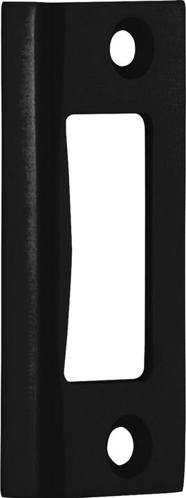Kws Angled striking plate 10.401, rebate depth 24 mm, aluminium black matt (1 pcs.)