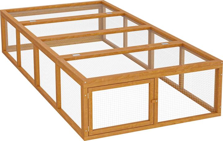 Wiltec Outdoor Enclosure XXL of Wood and Wire Mesh for Rabbits, Hares and Other Small Animals and Pets
