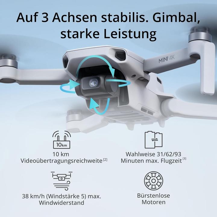 Produktbild DJI Mini 4K (31 min, 249 g, 12 Mpx)