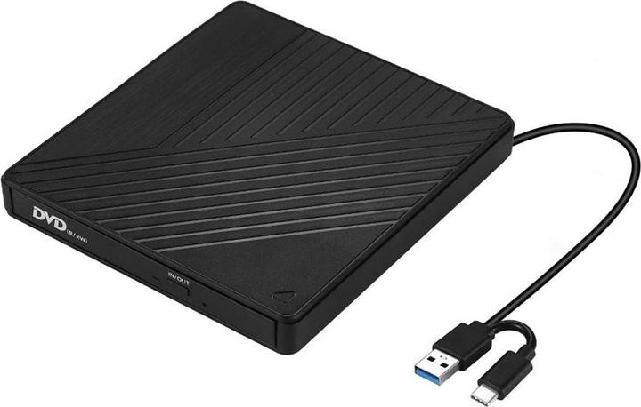 Produktbild Apfelkiste Externes Laufwerk Brenner Slim USB C/USB 3.0 DVD-RW Laufwerk & SD/MicroSD Reader für MacBook/Laptop (CD Brenner, DVD Brenner)