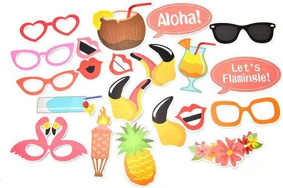 Produktbild MU Classic Flamingo Tropical Photo Booth Set