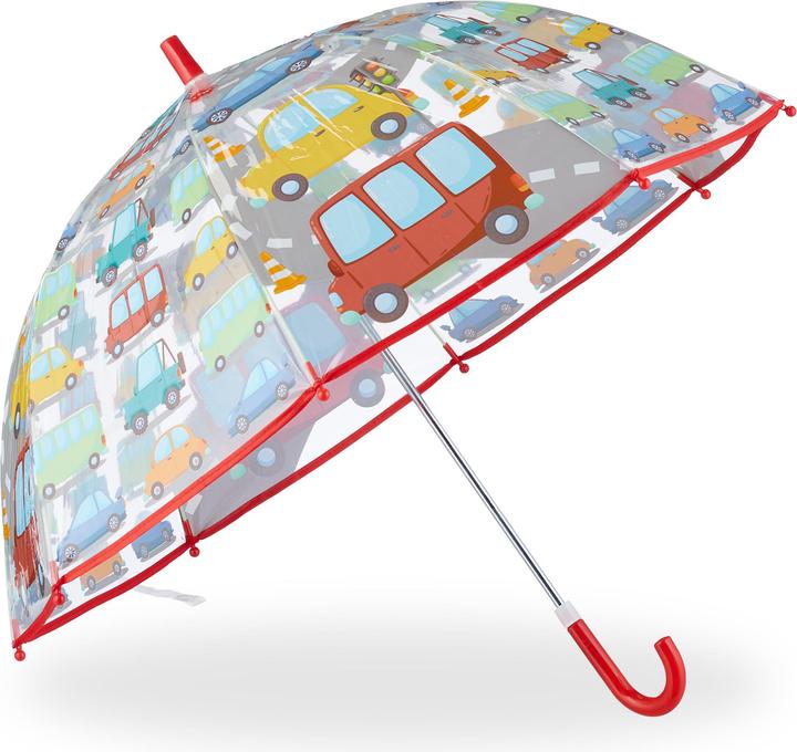 Image du produit Relaxdays Kinder Regenschirm "Autos"