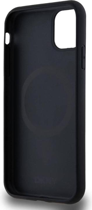 Produktbild DKNY DKHMN61PSHRPSK iPhone 11 / Xr 6.1" czarny/black hardcase Leather Monogram Pattern Metal Logo Ma (Apple iPhone 11)