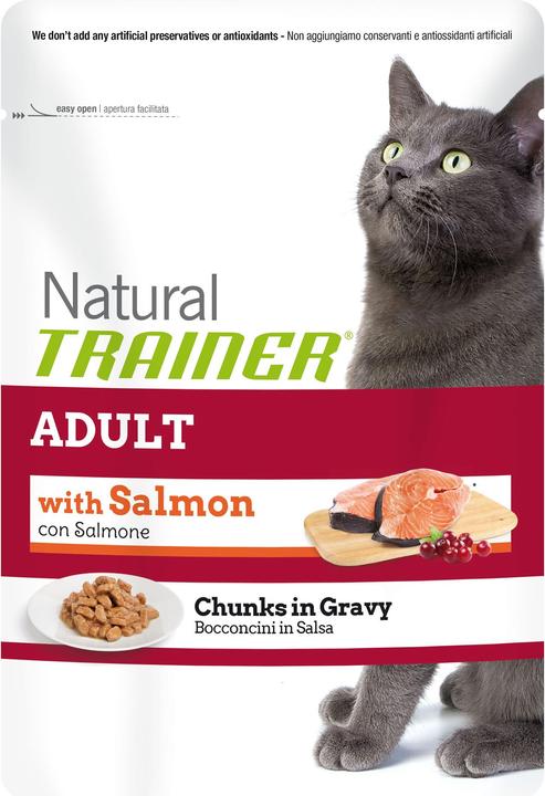 Produktbild Natural Trainer Feline Natural Adult Salmon in Sauce (Adult, 12 Stk., 1020 g)