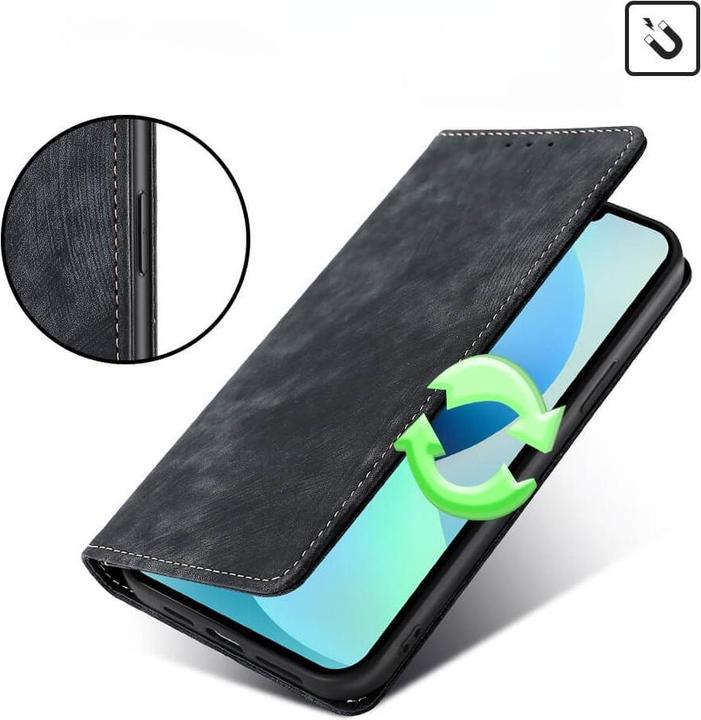 Image du produit Cover-Discount Galaxy A15 - Étui avec bloqueur RFID noir (Samsung Galaxy A15)
